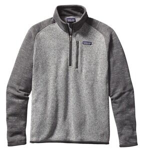 PATAGONIA Better Sweater Men XXL marbled Gray 1/4Zip Pullover Preppy Outdoor
